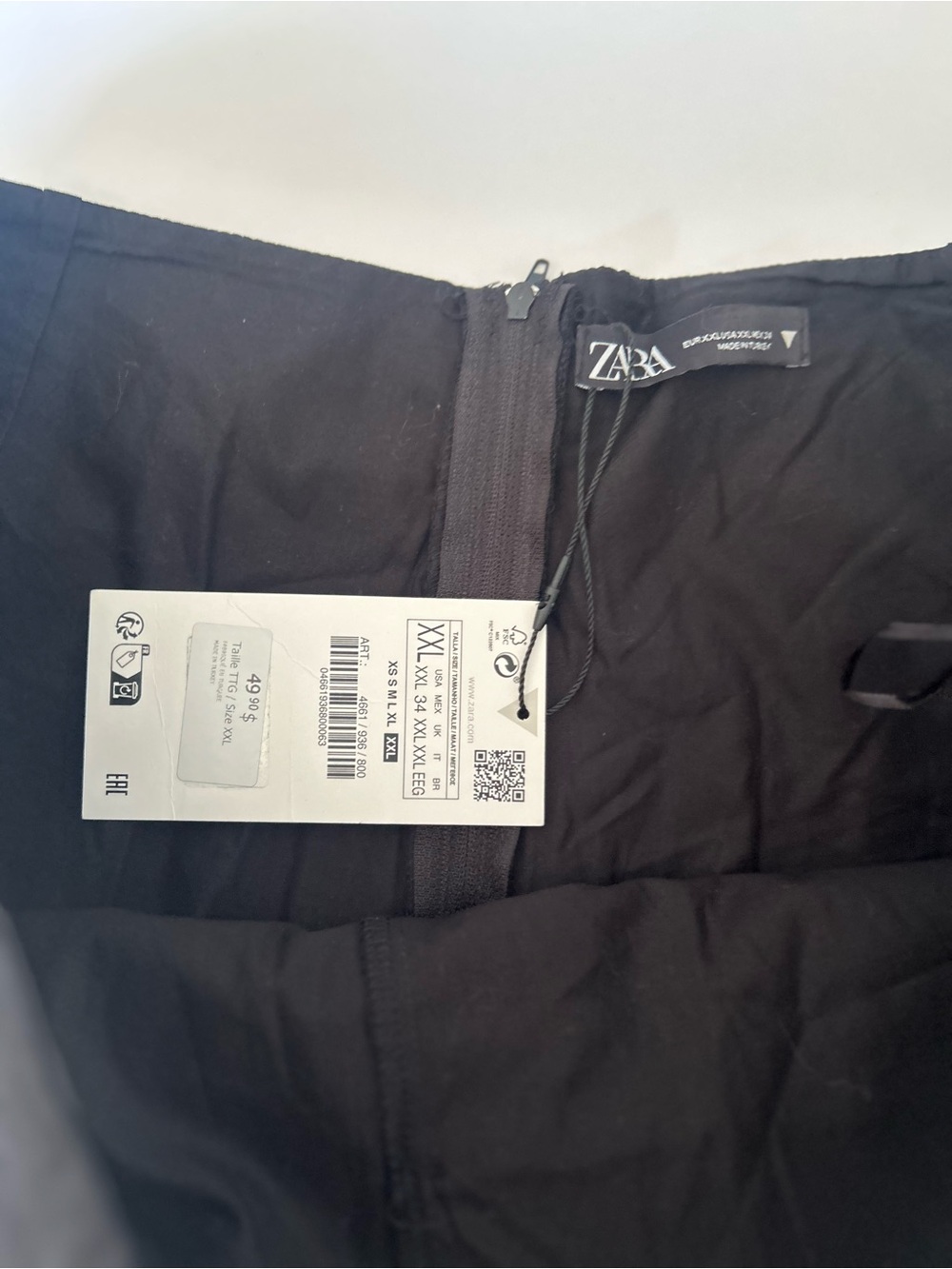 NEW Black Pleated Mini Skort Shorts - Picture 4 of 7